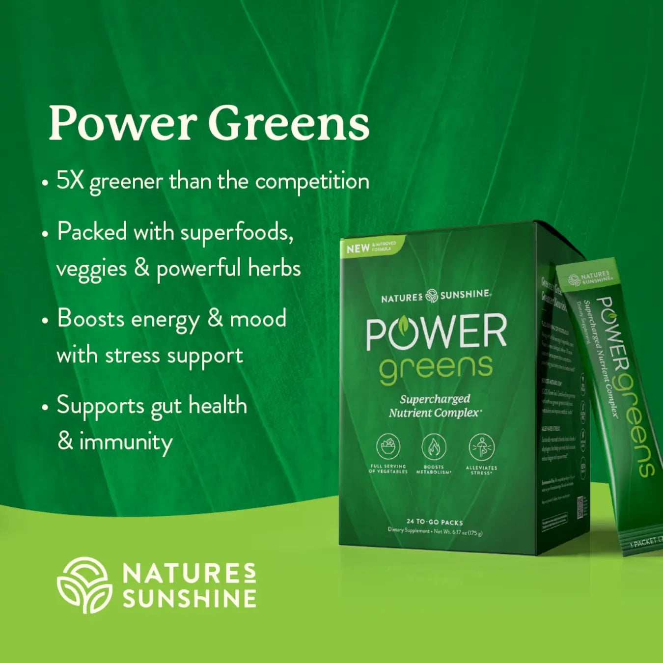 Power Greens Wholefood Performance Supplement – Nature’s Sunshine
