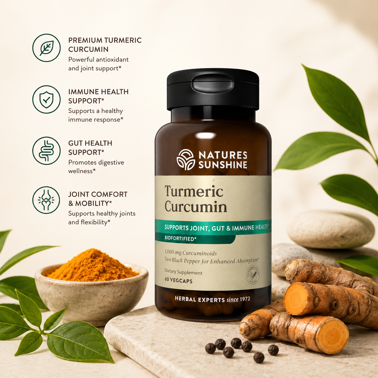 Turmeric Curcumin – Natural Joint & Inflammation Support