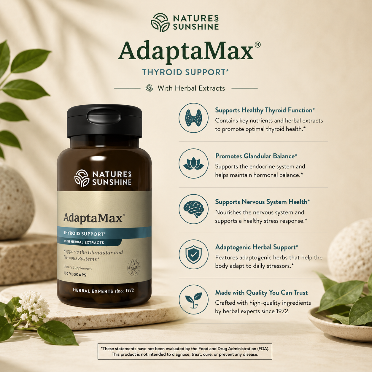 AdaptaMax® – Thyroid & Glandular Support | Nature’s Sunshine