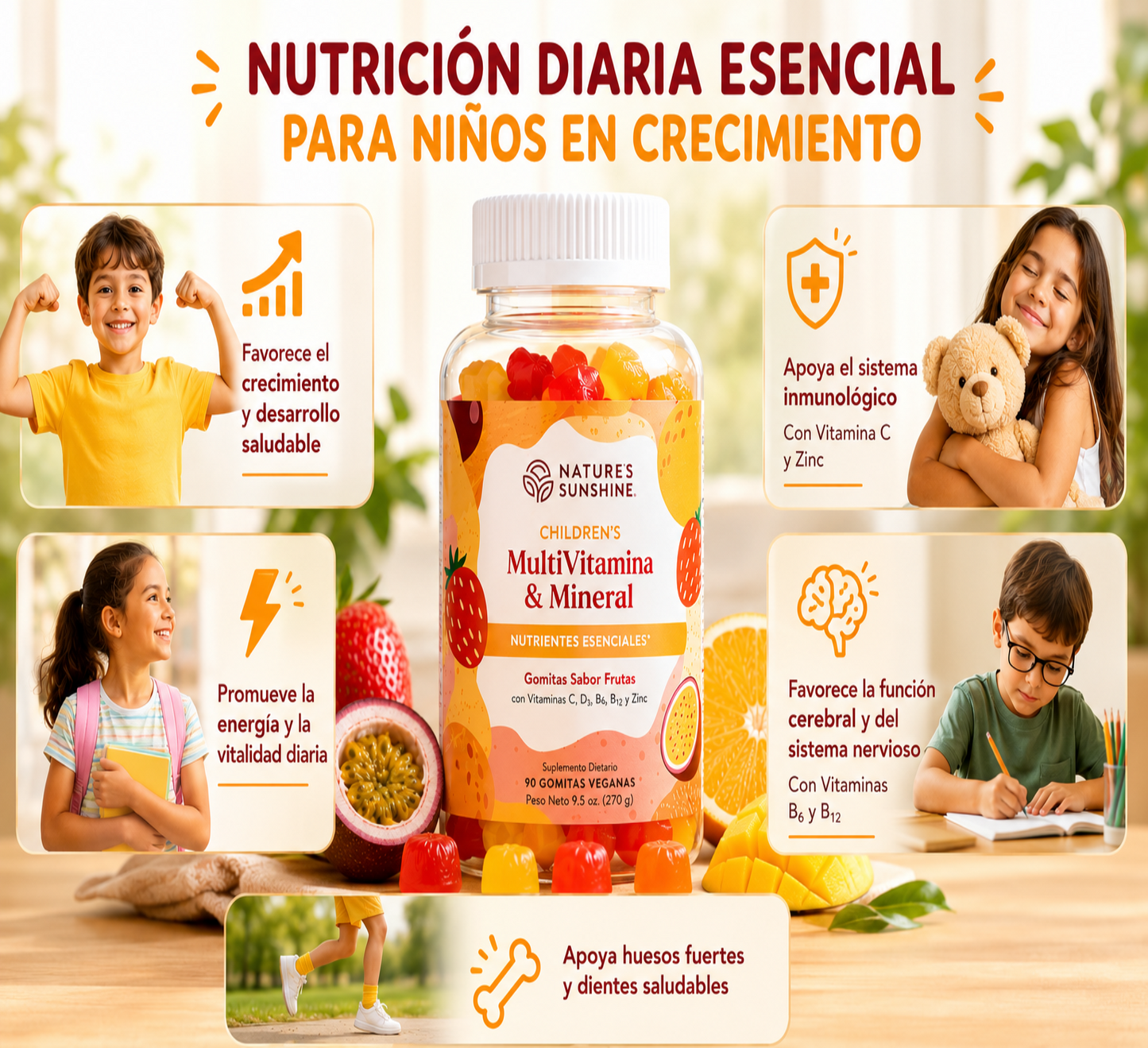 Children’s Multivitamin & Mineral Gummies – Daily Vitamins for Growing Kids | Nature’s Sunshine