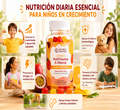 Children’s Multivitamin & Mineral Gummies – Daily Vitamins for Growing Kids | Nature’s Sunshine