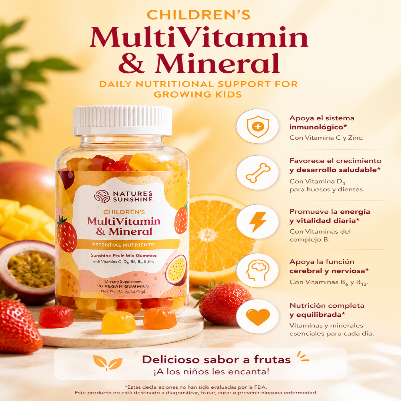 Children’s Multivitamin & Mineral Gummies – Daily Vitamins for Growing Kids | Nature’s Sunshine