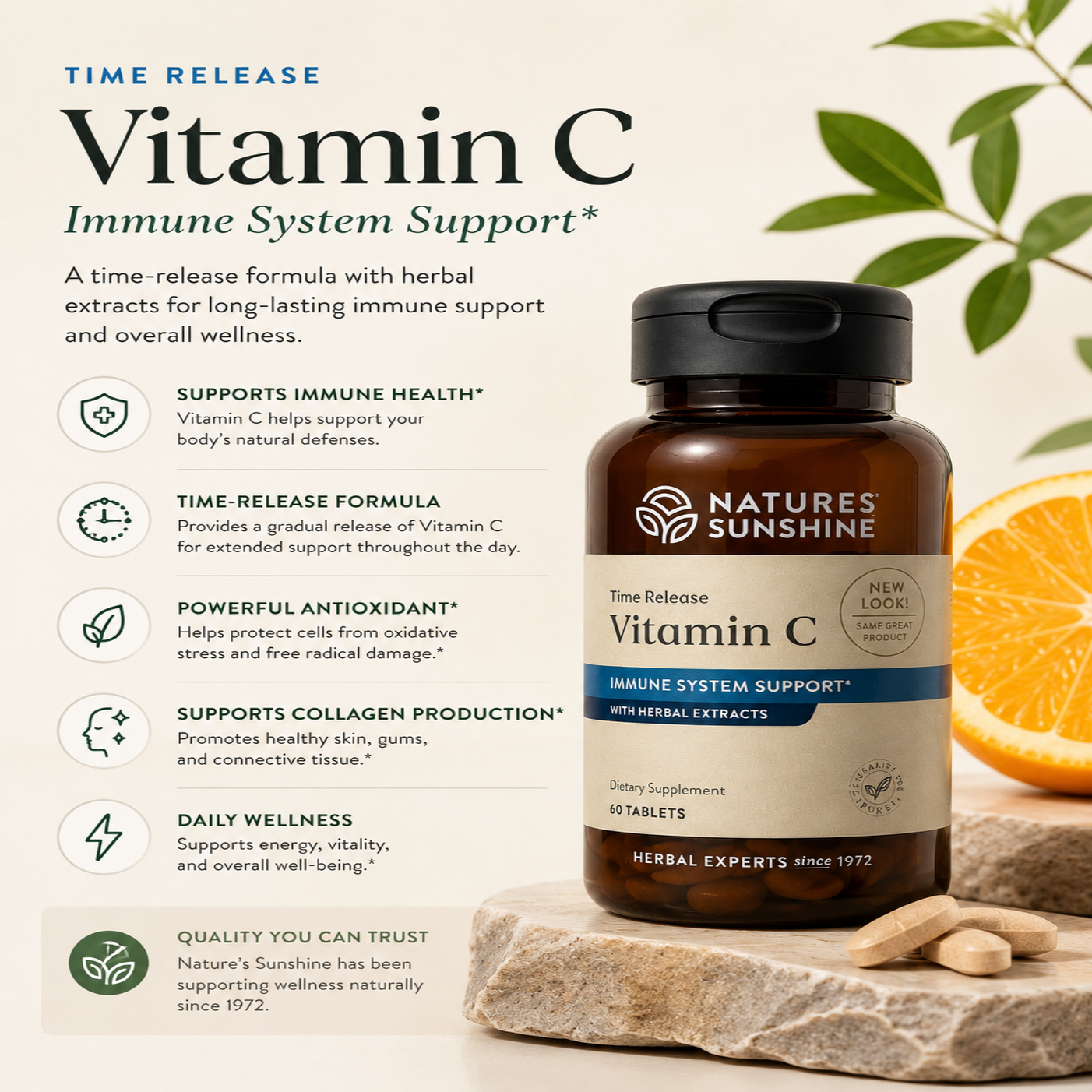 Vitamina C de Liberación Prolongada – Apoyo Inmunitario