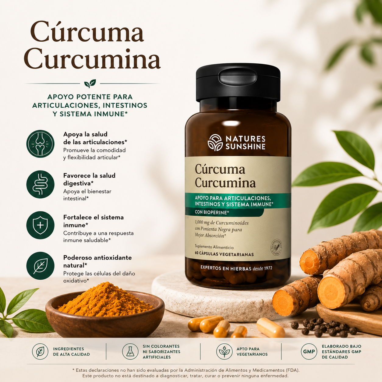 Turmeric Curcumin – Natural Joint & Inflammation Support