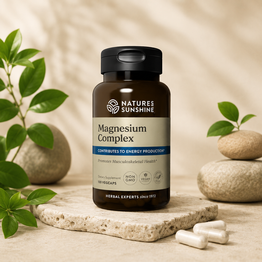 Magnesium Complex – Apoyo para Músculos, Huesos y Sistema Nervioso | Nature's Sunshine