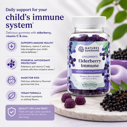 Children’s Elderberry Immune Gummies – Immune Support for Kids | Nature’s Sunshine