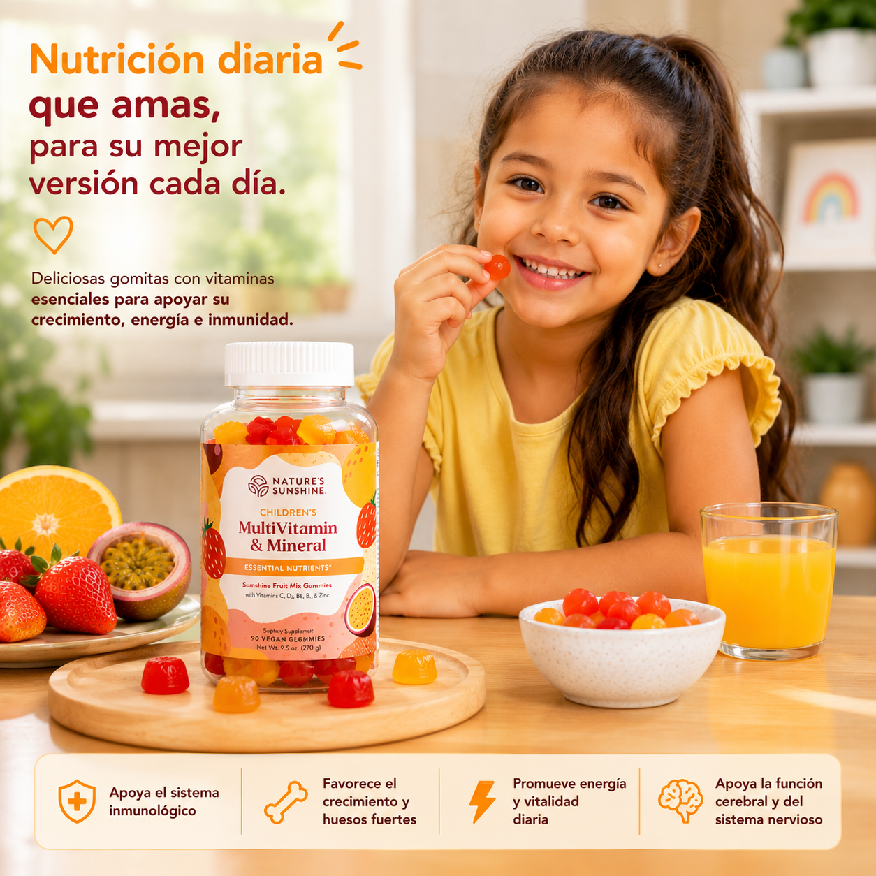Children’s Multivitamin & Mineral Gummies – Daily Vitamins for Growing Kids | Nature’s Sunshine